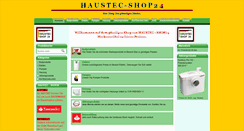 Desktop Screenshot of haustec-shop24.de