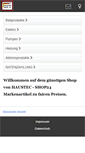Mobile Screenshot of haustec-shop24.de