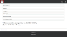 Tablet Screenshot of haustec-shop24.de